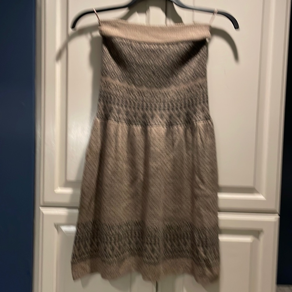 Strapless knit dress